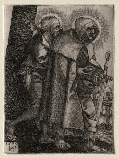Christ and the Apostles: St. Peter and St. Paul, by Sebald Beham