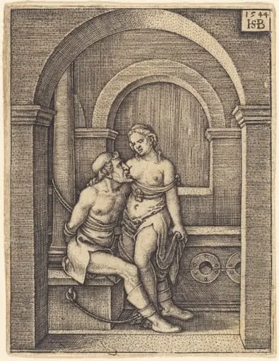 Cimon and Pero, by Sebald Beham
