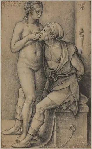 Cimon and Pero (Roman Charity), by Sebald Beham
