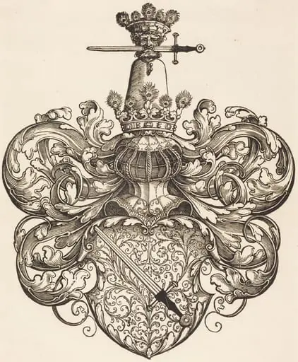 Coat of Arms of the Kress von Kressenstein Family, by Sebald Beham