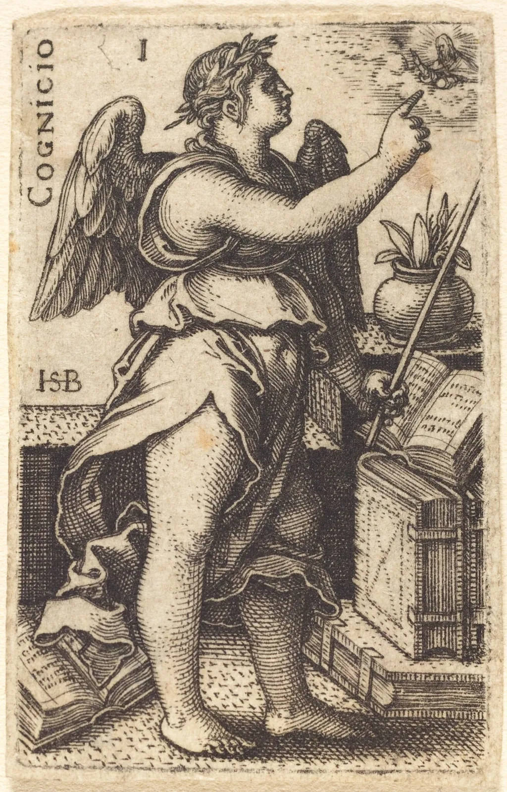 Cognicio (Cognition), by Sebald Beham, ink, 1539