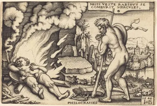 Death of Hercules, by Sebald Beham