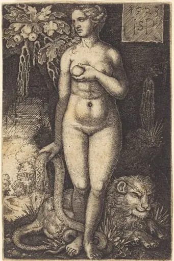 Eve Standing, by Sebald Beham