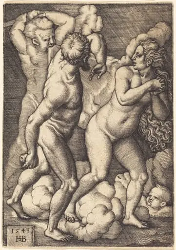 Expulsion from Paradise, by Sebald Beham