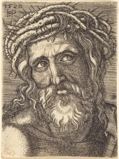 Head of Christ, by Sebald Beham