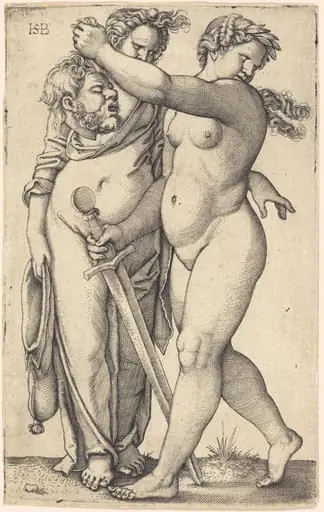 Judith Walking to the Left, and Her Servant, by Sebald Beham