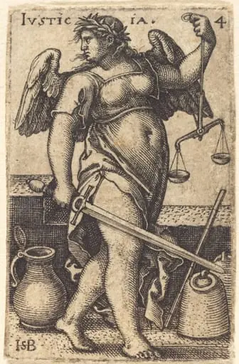 Justicia (Justice), by Sebald Beham