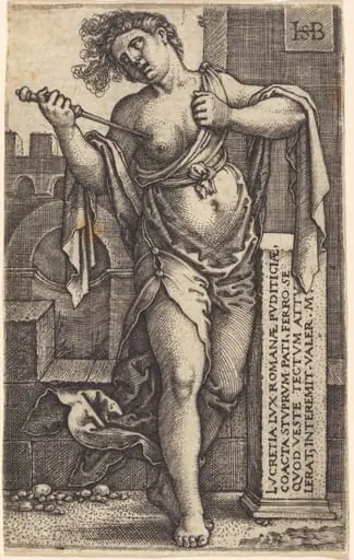Lucretia Standing, by Sebald Beham