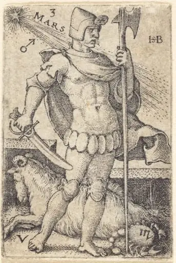Mars, by Sebald Beham