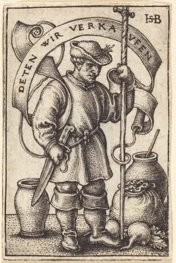 Peasant at Market, by Sebald Beham
