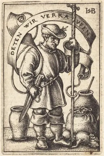Peasant at Market, by Sebald Beham
