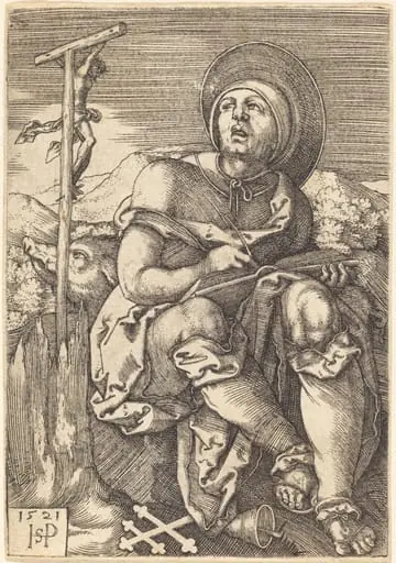 Saint Anthony the Hermit, by Sebald Beham