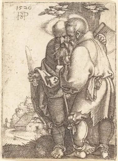 Saint Bartholomew and Saint Matthias, by Sebald Beham