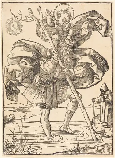 Saint Christopher, by Sebald Beham