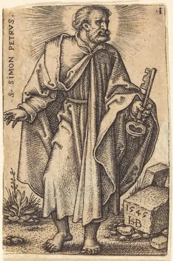 Saint Peter, by Sebald Beham