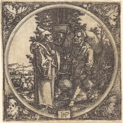 Solon and Two Peasants, by Sebald Beham