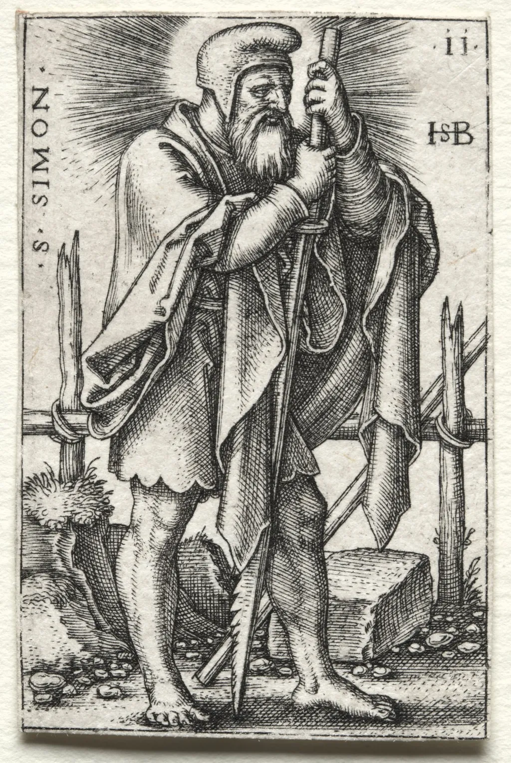 St. Simon, by Sebald Beham, 1546