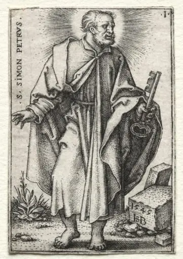 St. Simon Peter, by Sebald Beham