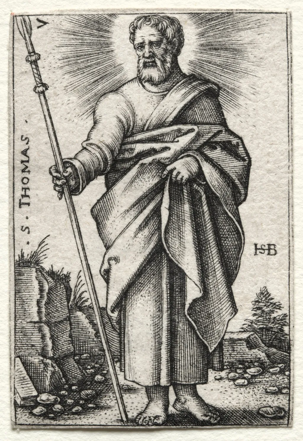 St. Thomas, by Sebald Beham, 1546