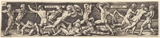 The Abduction of Helena, by Sebald Beham