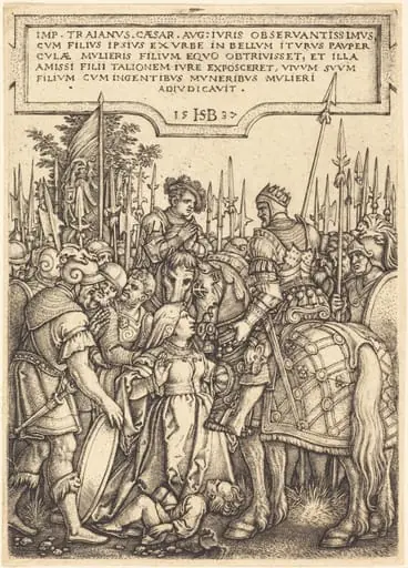 The Justice of Trajan, by Sebald Beham