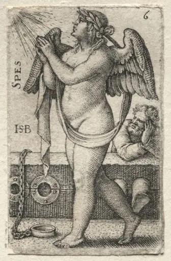 The Knowledge of God and the Seven Cardinal Virtues: Hope - Spes, by Sebald Beham