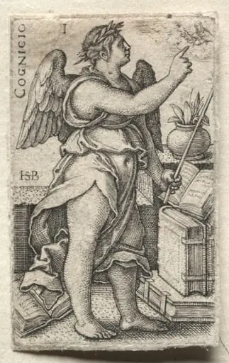 The Knowledge of God and the Seven Cardinal Virtues:  Knowledge of God - Cognicio, by Sebald Beham