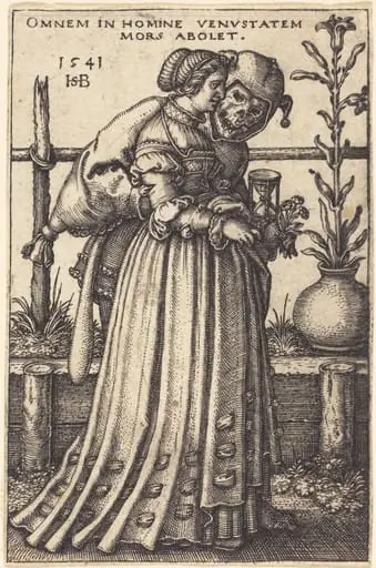 The Lady and Death, by Sebald Beham