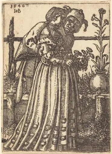 The Lady and the Fool, by Sebald Beham