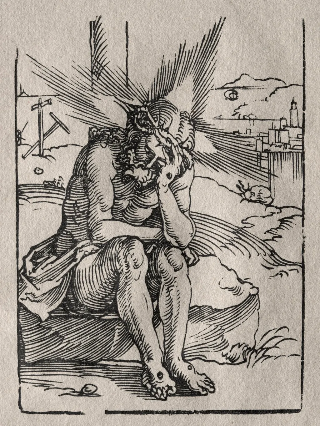 The Man of Sorrows, by Sebald Beham, 1535