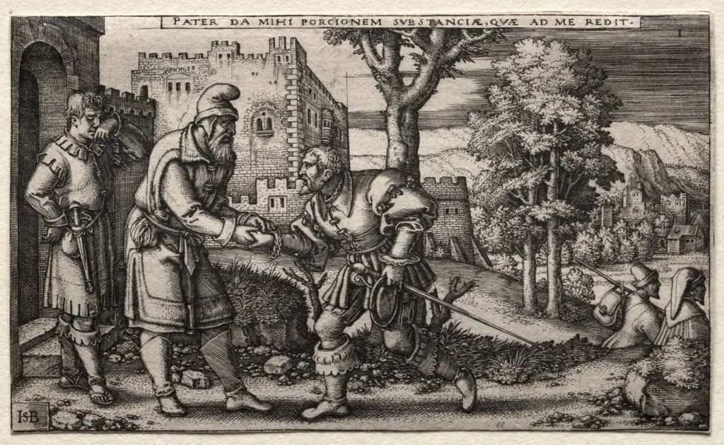 The Prodigal Son, by Sebald Beham, 1535
