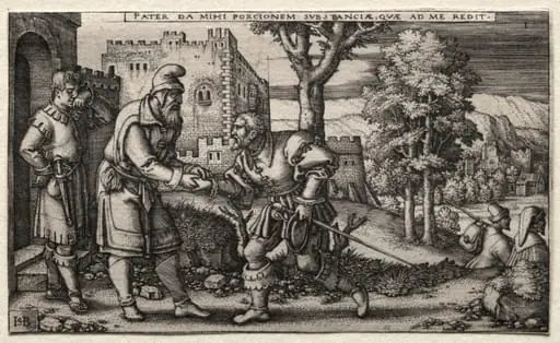 The Prodigal Son, by Sebald Beham