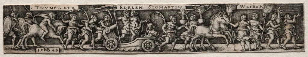 The Triumph of Women, by Sebald Beham, 1549