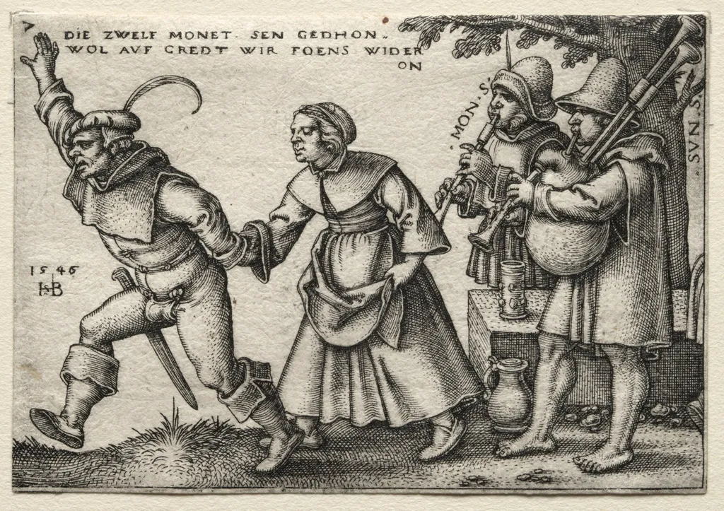 The Twelve Months: The Year's End, by Sebald Beham, 1546