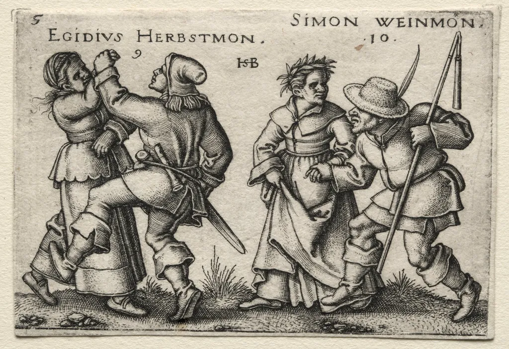 The Village Wedding: Egidius Herbstmon, by Sebald Beham, 1546
