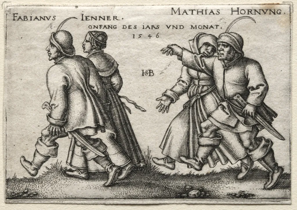 The Village Wedding: Fabianus Jenner, by Sebald Beham, 1546