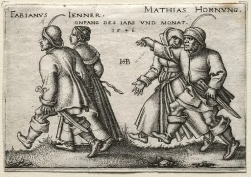 The Village Wedding: Fabianus Jenner, by Sebald Beham