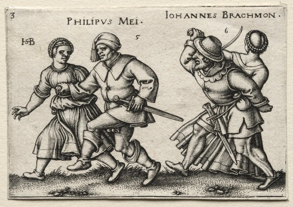 The Village Wedding: Philipus Mei, by Sebald Beham, 1546