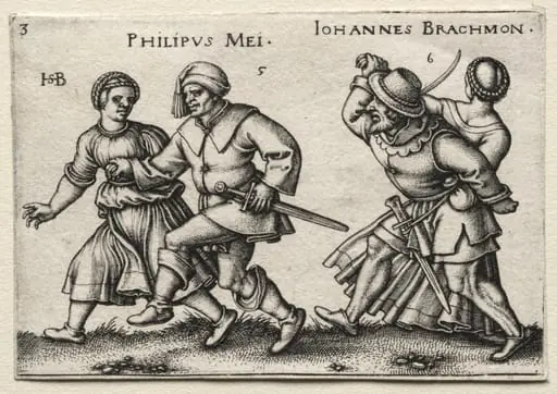 The Village Wedding: Philipus Mei, by Sebald Beham