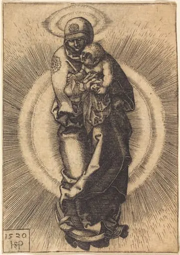 The Virgin and Child on the Crescent, by Sebald Beham