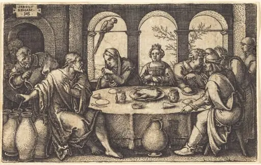 The Wedding at Cana, by Sebald Beham