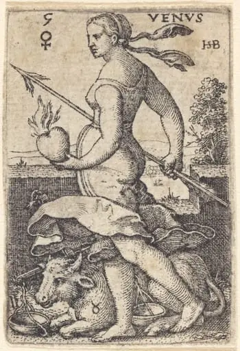 Venus, by Sebald Beham