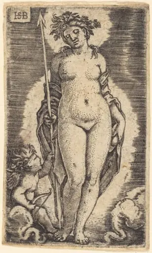 Venus and Cupid, by Sebald Beham