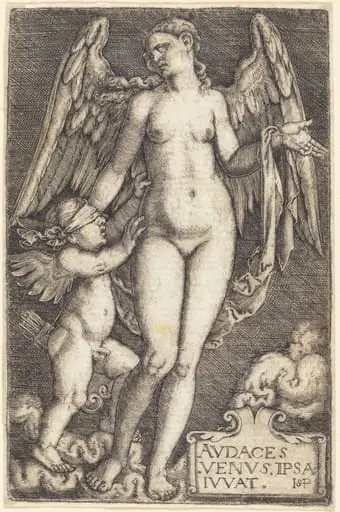 Venus and Cupid, by Sebald Beham