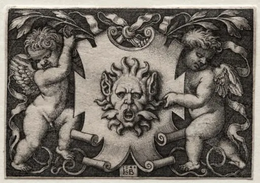 Vignette au Mascaron, by Sebald Beham