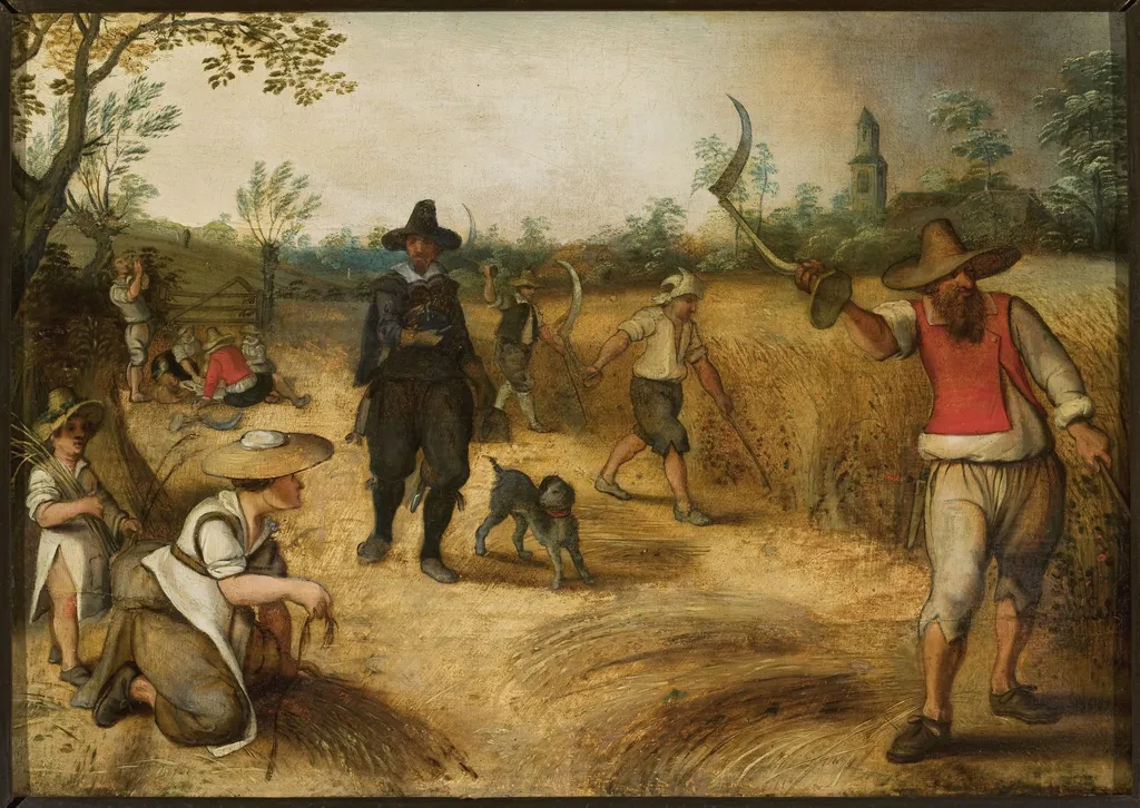 Harvest, by Sebastiaen Vrancx, oil, 1620