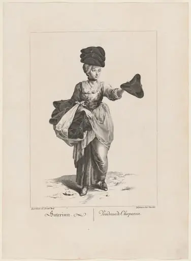 Huterinn/Vendeuse de Chapeaux. (Hat Seller), by Sebastian Mansfeld