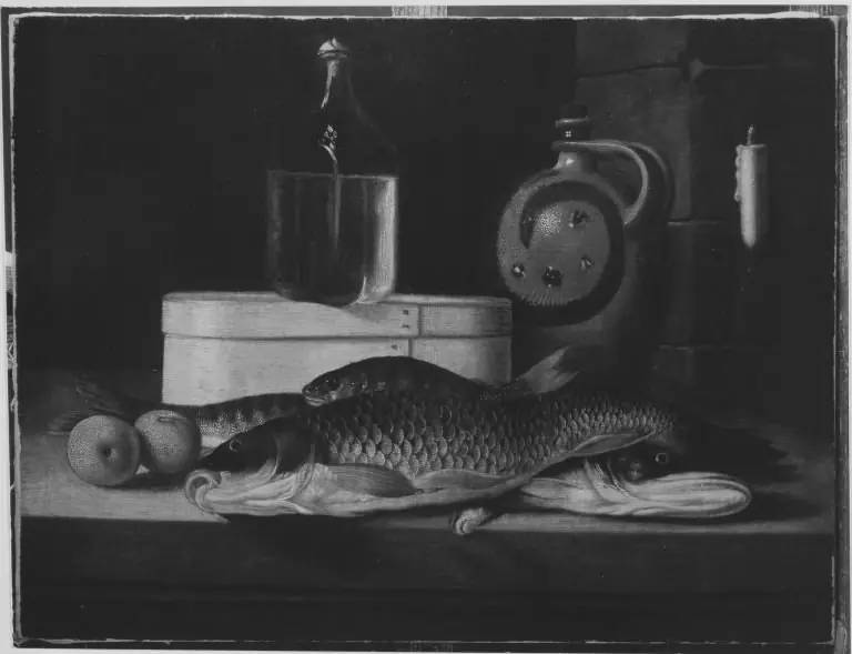 Still life with dead fish, by Sebastian Stoskopff