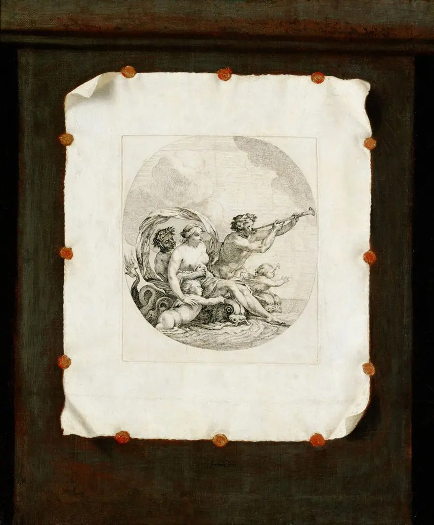 Trompe l'oeil (Galatea)., by Sebastian Stoskopff