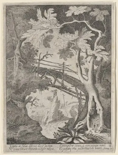A Rocky Landscape with the Temptation of Christ, by Sebastian Vrancx